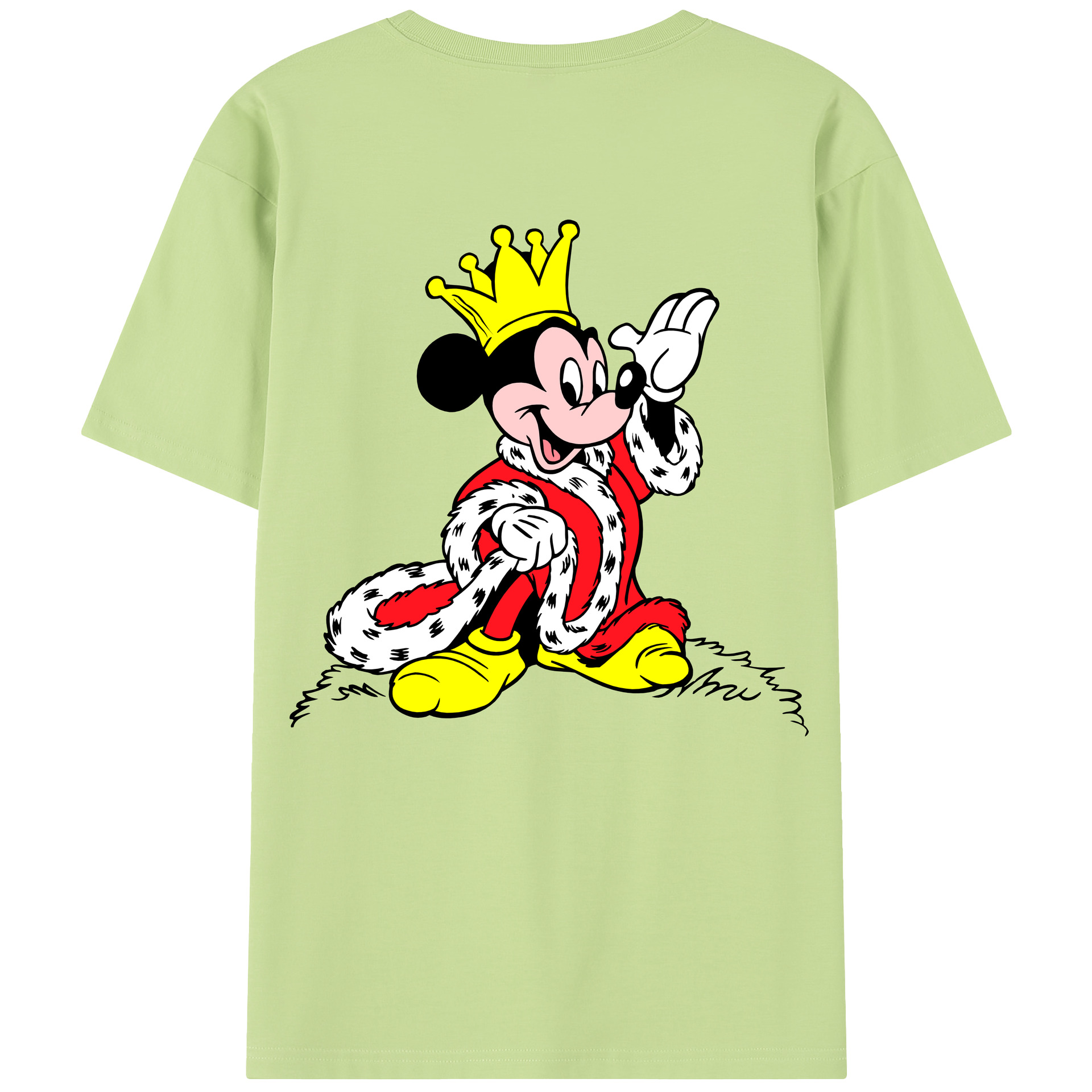 （画像用） ミッキーマウス Mickey Mouse 綿100％半袖Tシャツ（背面プリント）